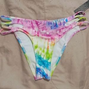 NWT XoXo TieDye Strappy Bikini Bottoms!